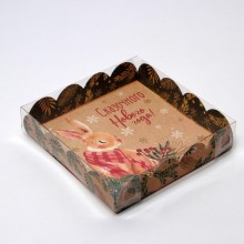 Коробка для печенья "Зайка" 13х13х3 см